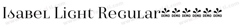 Isabel Light Regular字体转换